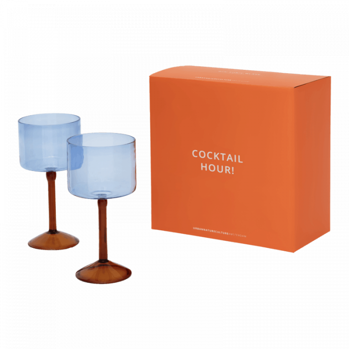 Gin-tonic - set 2 bicchieri da cocktail