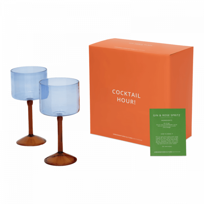 Gin-tonic - set 2 bicchieri da cocktail