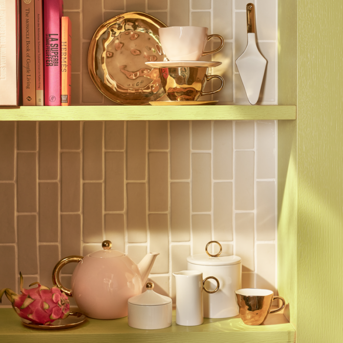Good Morning - Teiera in ceramica Old Pink