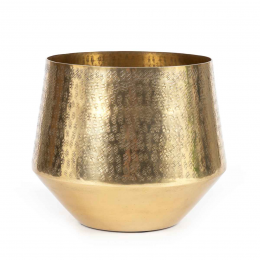 Hammered XL - portavaso per interni in ottone