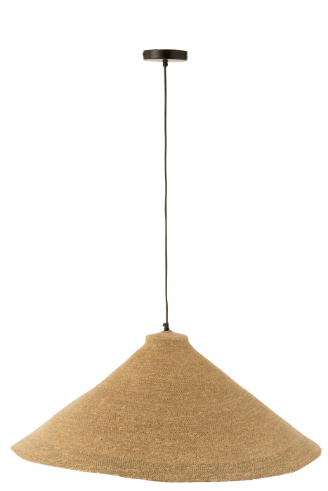 Cone - Lampada a sospensione in giunco naturale