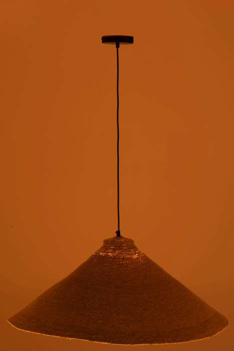 Cone - Lampada a sospensione in giunco naturale