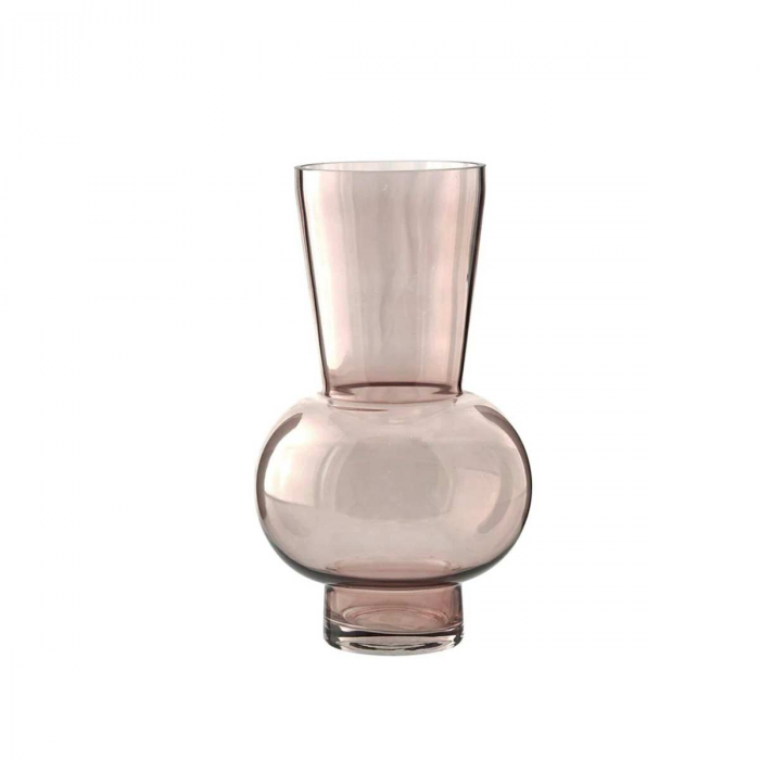 Hedria - Vaso in vetro rosa, 30,5 cm