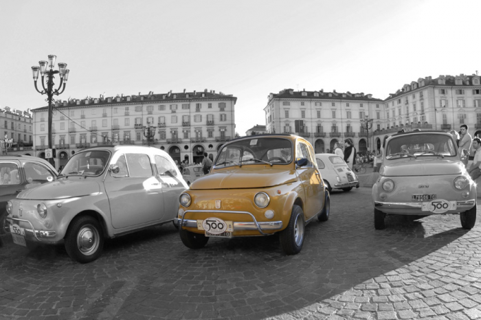 Fiat 500 gialla Fiat 500 gialla