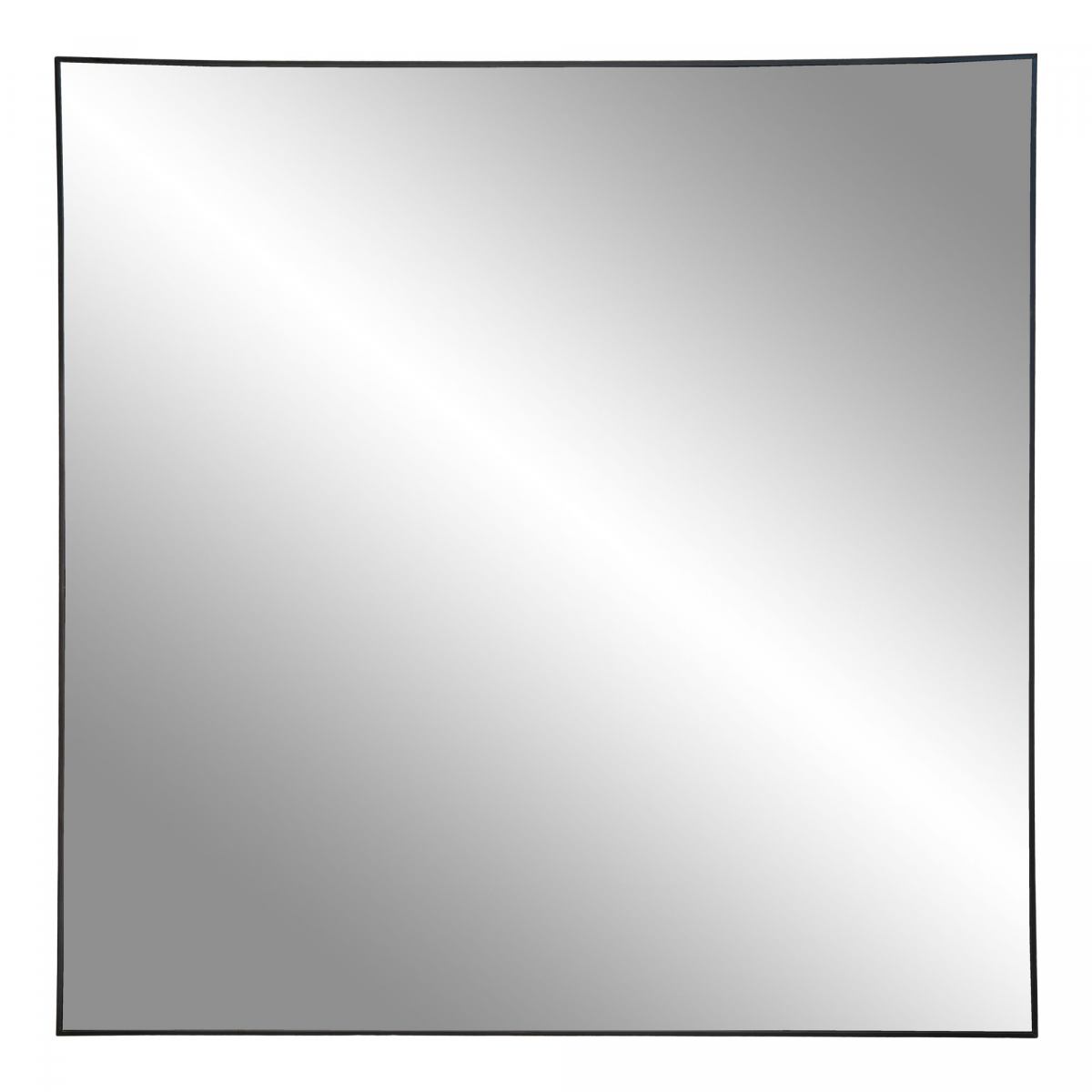 Jersey - Specchio quadrato con cornice nera 60x60 cm - LivingDecò