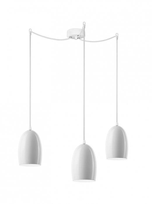 Lampadario UME 3/S - White Glossy