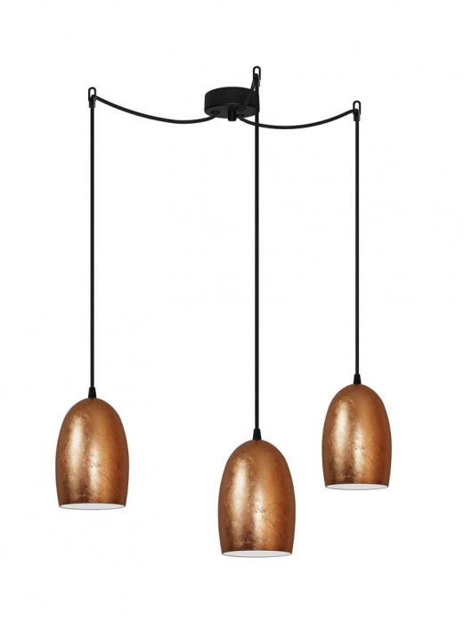 Lampadario UME 3/S - Copper Black