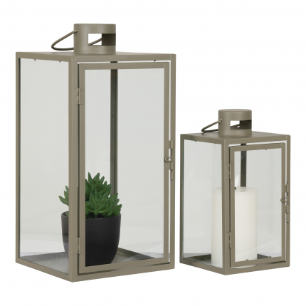 Speciale Outdoor - Corfù - Lanterna verde con manico, set di 2