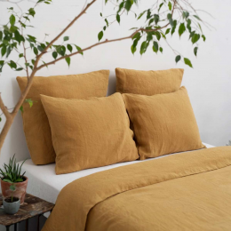 Hemp - copripiumino in canapa giallo ambra Hemp - copripiumino in canapa giallo ambra