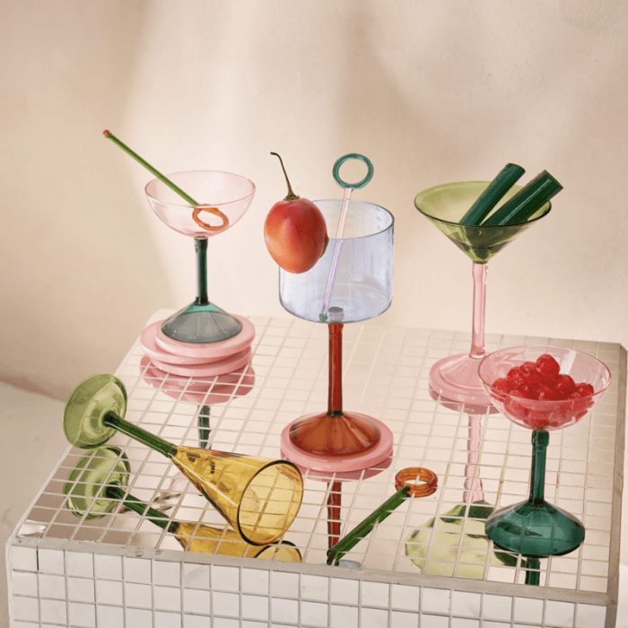 Martini cocktail - set due bicchieri, confezione regalo