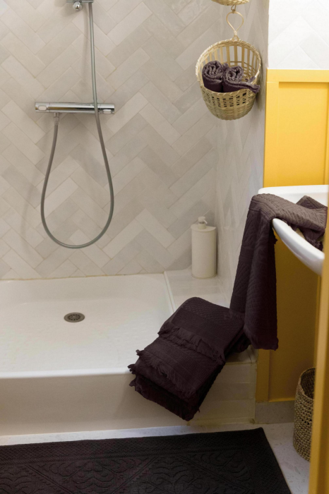 Zoe - Asciugamano da bagno ebano 100 X 180