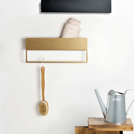Landa - Mensola porta asciugamani oro Landa - Mensola porta asciugamani oro