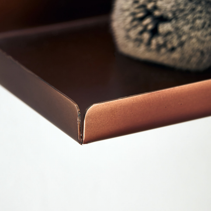 Boti - Mensola in metallo finitura ottone brunito
