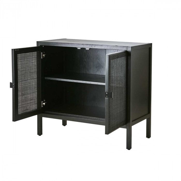 Harry - piccola credenza in legno nero