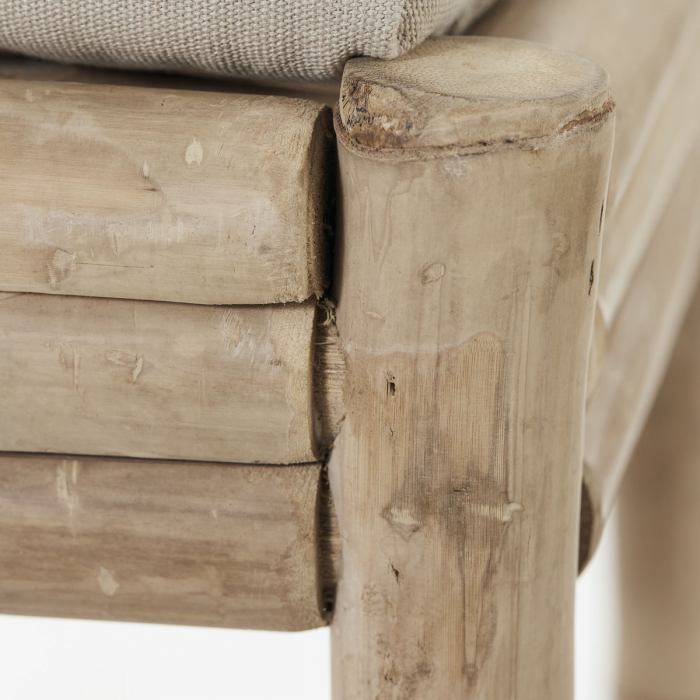 Sedeo - panca in bamboo con cuscino