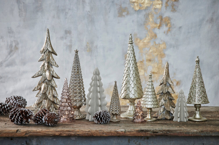 Molinne - albero di Natale grigio chiaro in ceramica