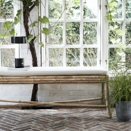 Sedeo - panca in bamboo con cuscino