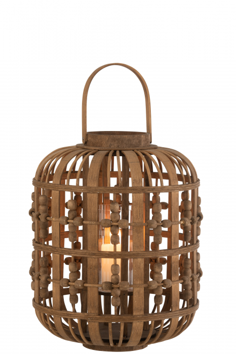 Moideen - Lanterna con perline in bamboo