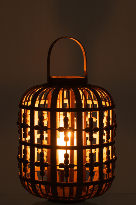 Moideen - Lanterna con perline in bamboo