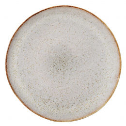 Sandrine - set 4 piatti piani grigio sabbia