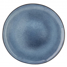 Sandrine - set 4 piatti piani blu