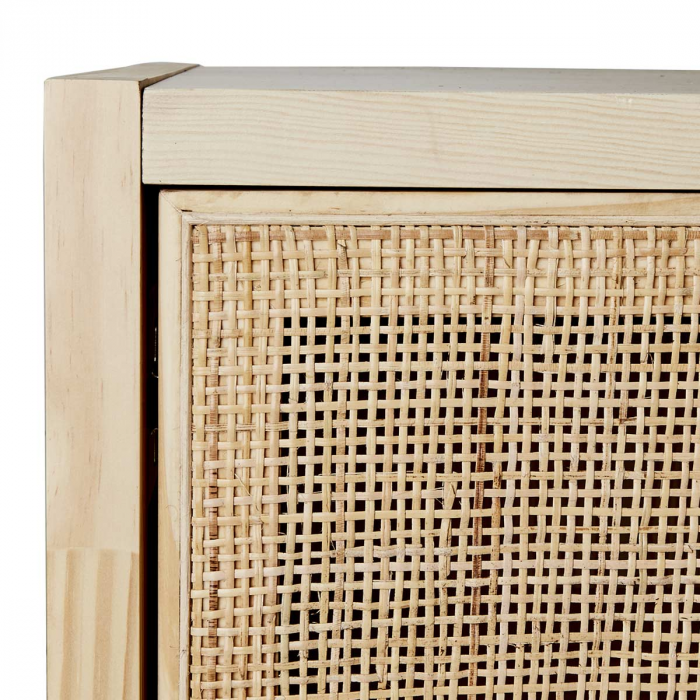 Harry - piccola credenza in legno di pino e rattan