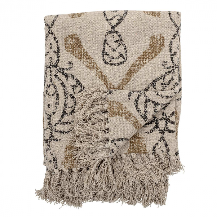 Cozy - plaid in cotone fantasia beige