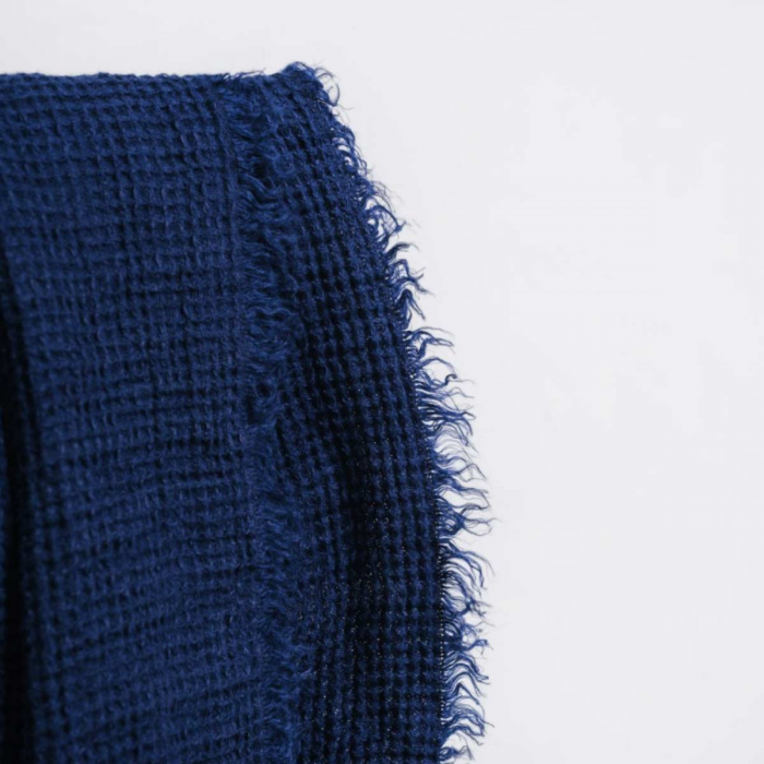 Nest - plaid in lino blu navy