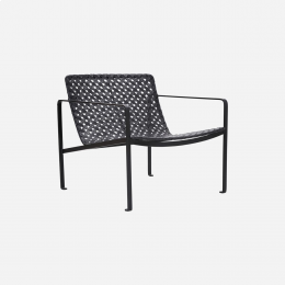 Habra - poltrona lounge nera in rattan