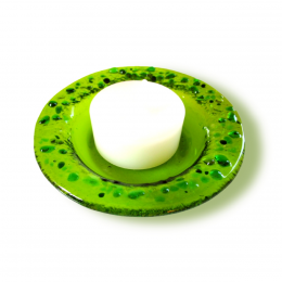 Portacandela verde - serie lapilli Portacandela verde - serie lapilli
