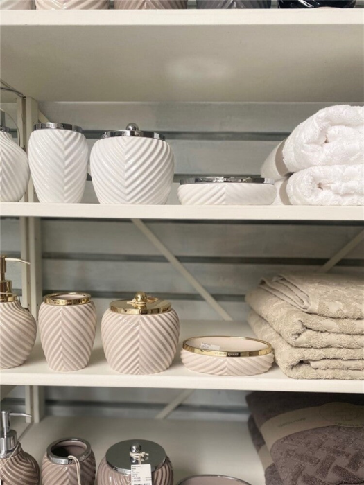 Milda - Porta sapone in ceramica marrone