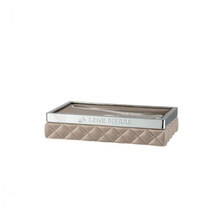 Portia - Portasapone in ceramica marrone