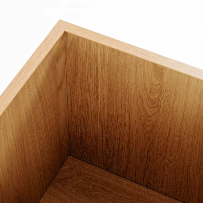Palmus 60 - portavaso quadrato finitura rovere