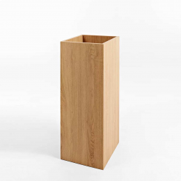 Palmus 100 - portavaso quadrato finitura rovere