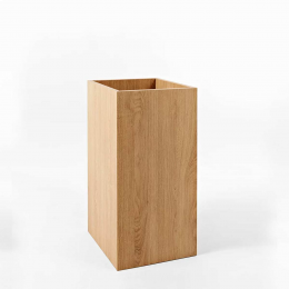 Palmus 80 - portavaso quadrato finitura rovere