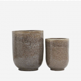 Pho - set vasi marrone chiaro in terracotta