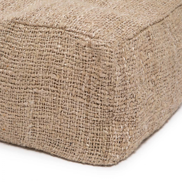 Oh my Gee Beige - Pouf quadrato in cotone