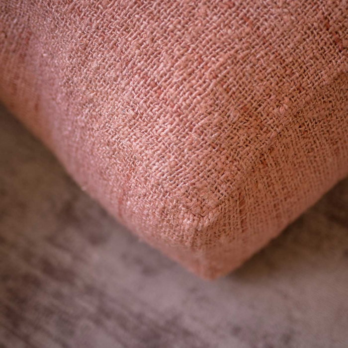 Oh my Salmon - Pouf rosa in cotone