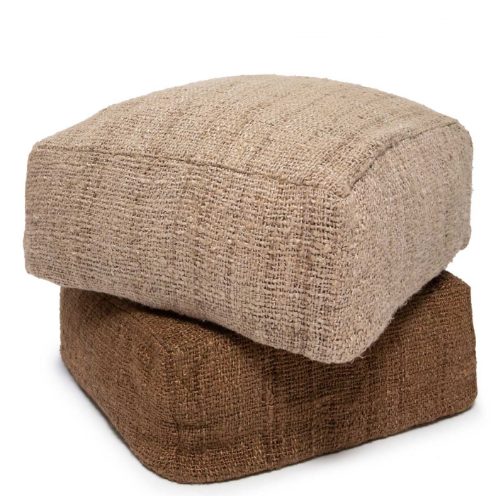 Oh my Gee Brown - Pouf quadrato marrone