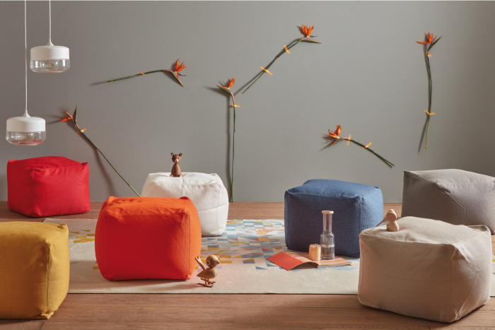 Archimede - Pouf quadrato piccolo