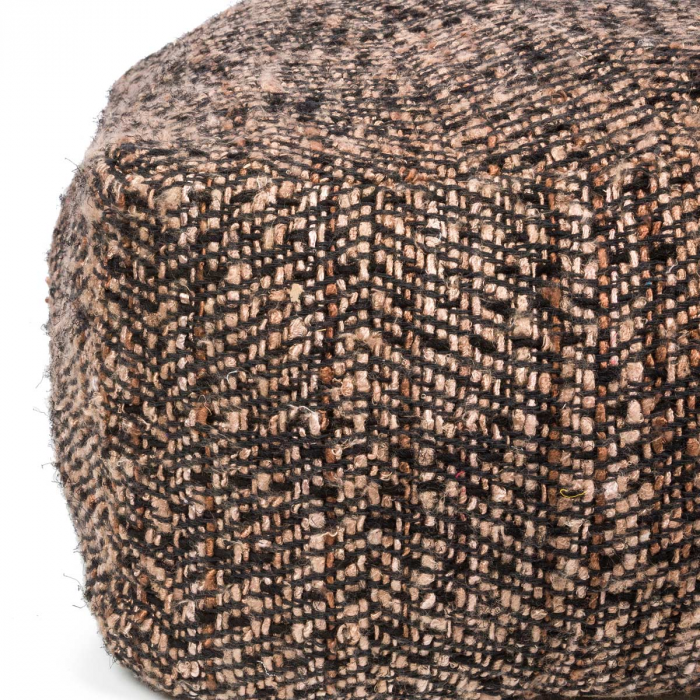 Oh my Gee Black Copper - Pouf melange nero