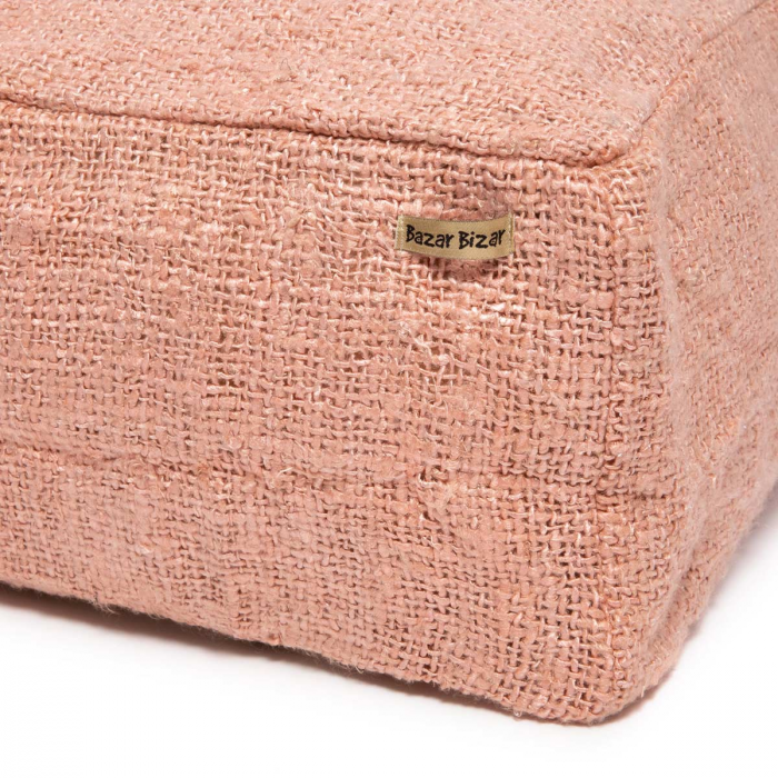 Oh my Salmon - Pouf rosa in cotone