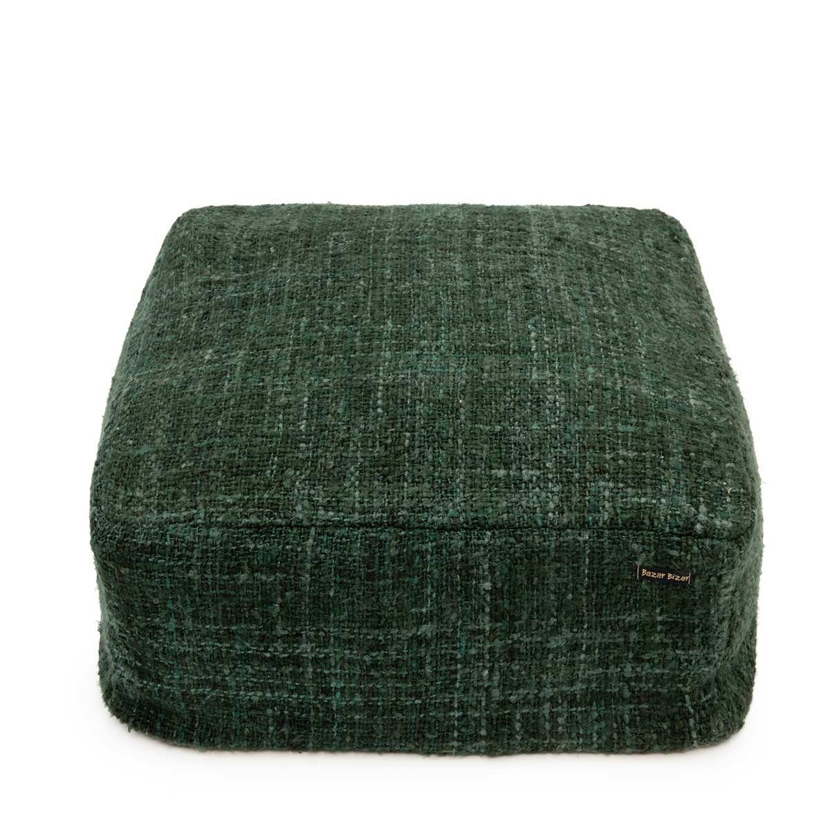 Oh My Gee Forest Pouf verde scuro in cotone - Bazar Bizar - LivingDecò