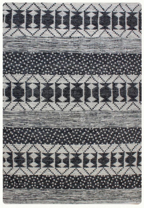 Zambezi  - tappeto geometrico carbone 160 X 230