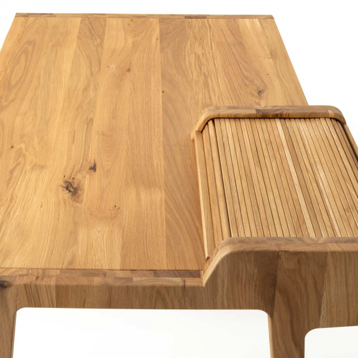 Tapparelle - scrivania in legno di rovere