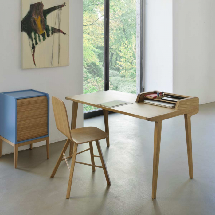 Tapparelle - scrivania in legno di rovere