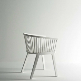 Secreto - sedia bianca laccata