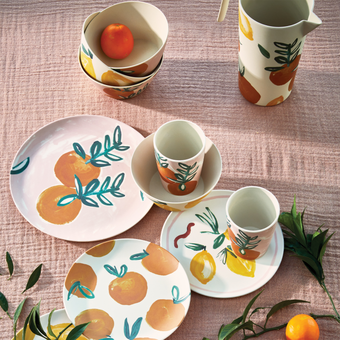 Caraffa in bamboo Sicilian Summer Lemon Orange