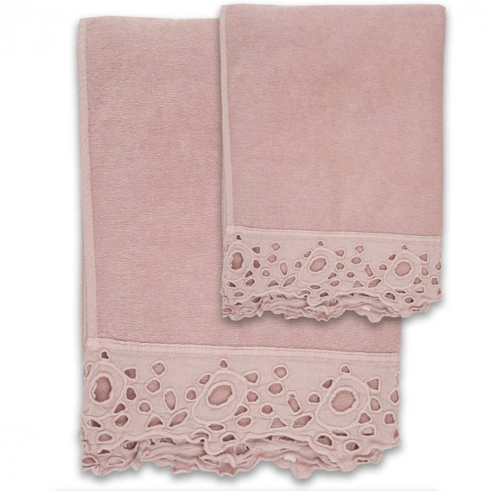 Cerchi - Set asciugamani rosa cipolla