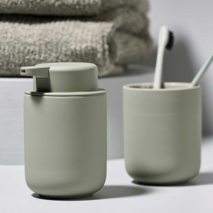 UME - set accessori bagno verde eucalipto